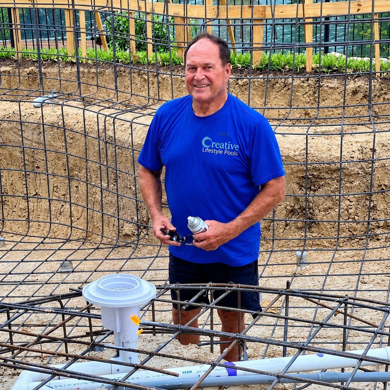 Jim Monkemeir, owner of Creative Lifestyle Pools, Houston TX
