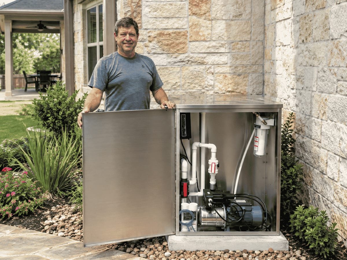 Pool equipment pad with pump, filtration and automation systems